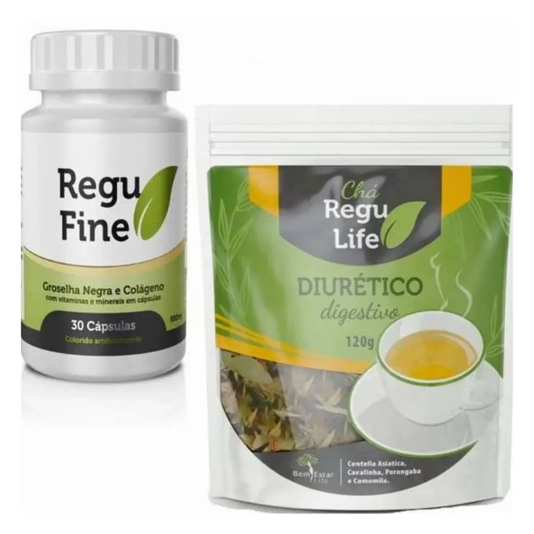 REGU FINE TRADICIONAL + CHÁ REGU LIFE pacote 120g