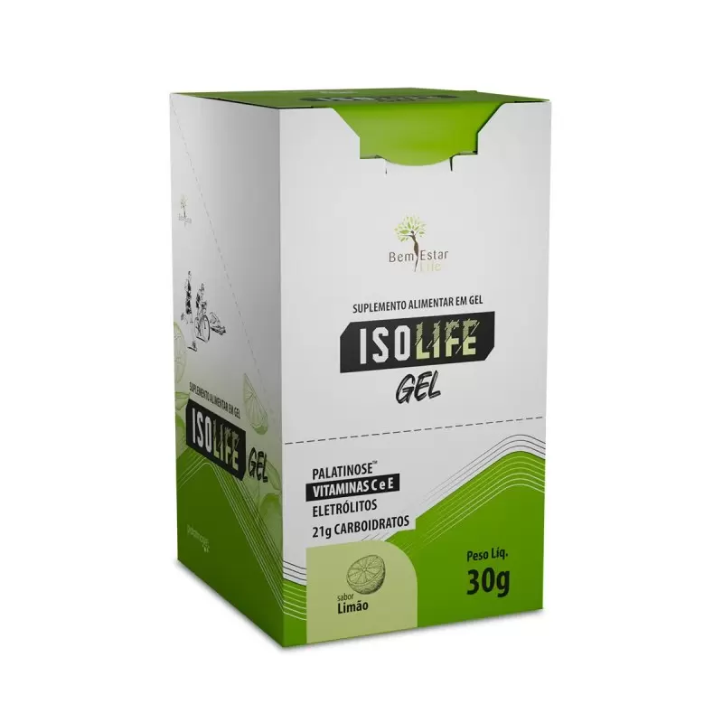 ISOLIFE GEL SABOR LIMÃO - 10 SACHE