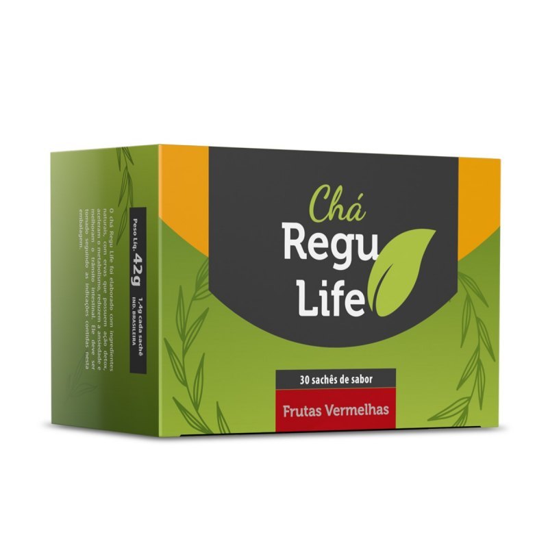 CHÁ REGU LIFE 30 SACHET -SABOR FRUTAS VERMELHAS