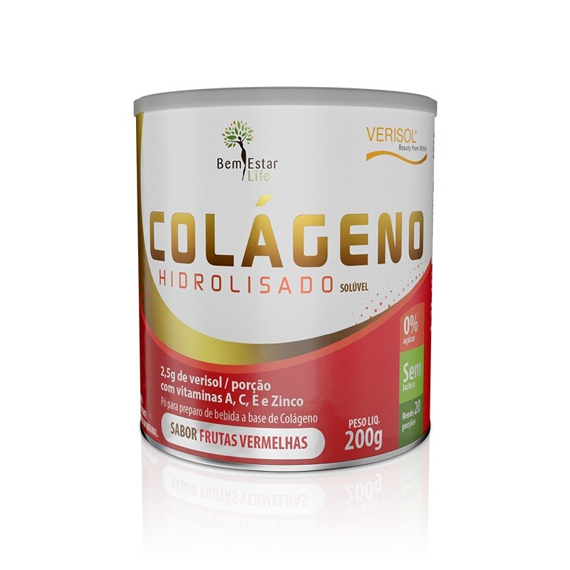 COLAGENO EM PO COM VERISOL SABOR FRUTAS VERMELHAS