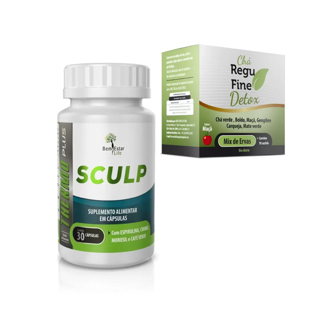 SCULP THERMO MOROSIL E CAFÉ VERDE+ CHÁ REGU FINE DETOX