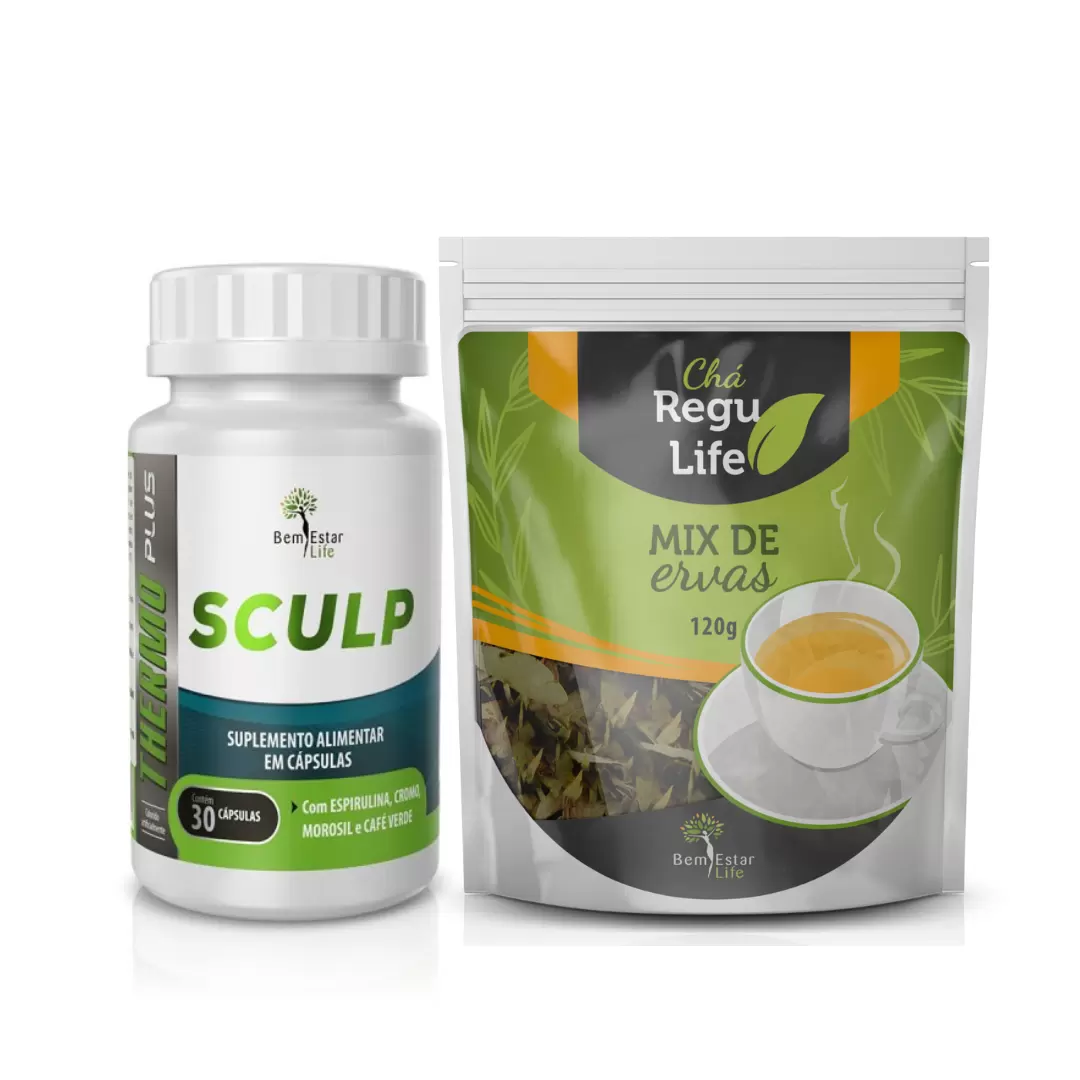 SCULP THERMO PLUS- MOROSIL E CAFÉ VERDE + CHÁ REGU LIFE 120G 